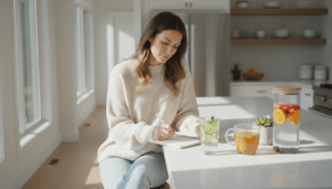 Water herbal tea and other beverages commonly discussed by people with IC